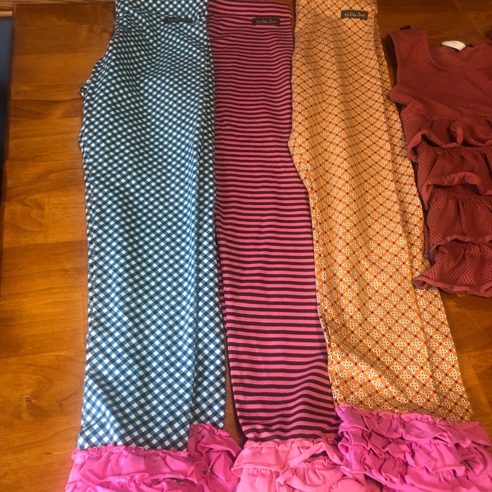 Matilda Jane Nwot girls size 10. 3 pairs of pants